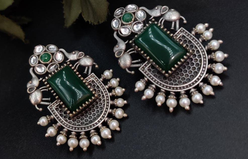 Antique Plated Earrings-11