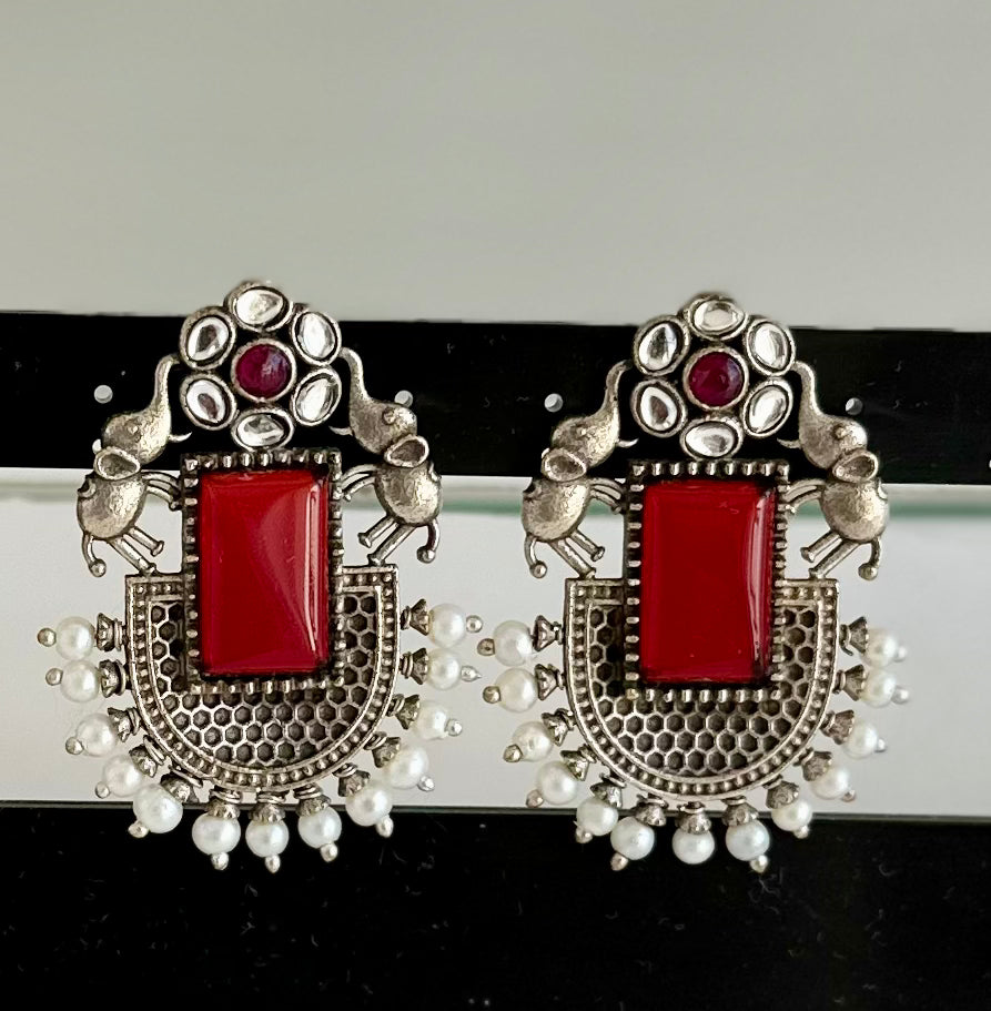 Antique Plated Earrings-16