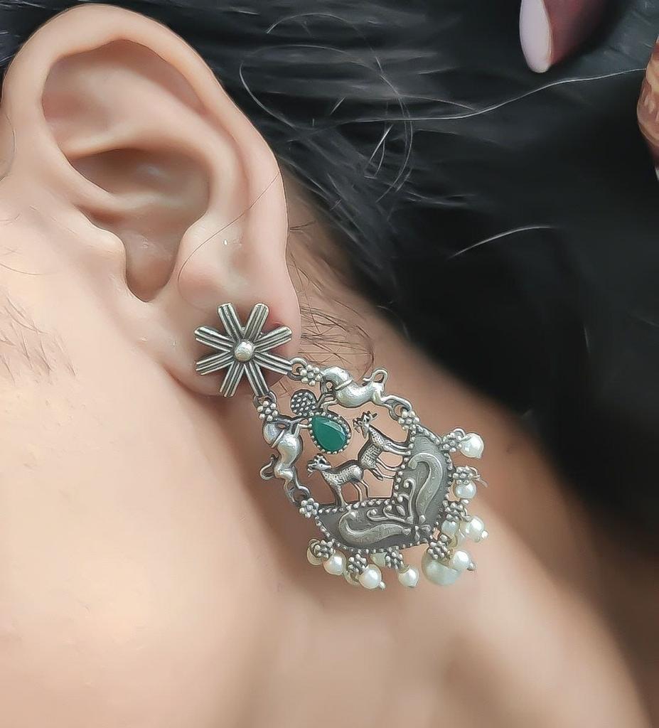 Antique Plated Earrings-23