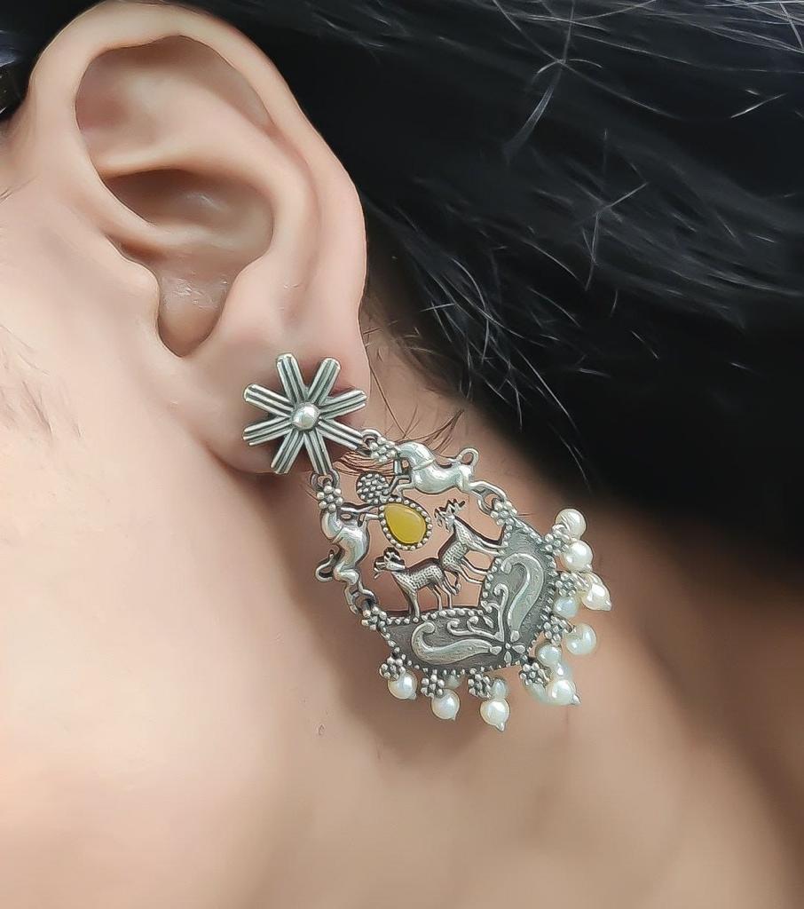 Antique Plated Earrings-24