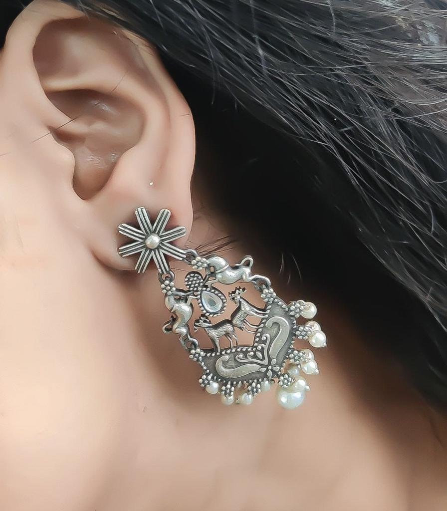 Antique Plated Earrings-26