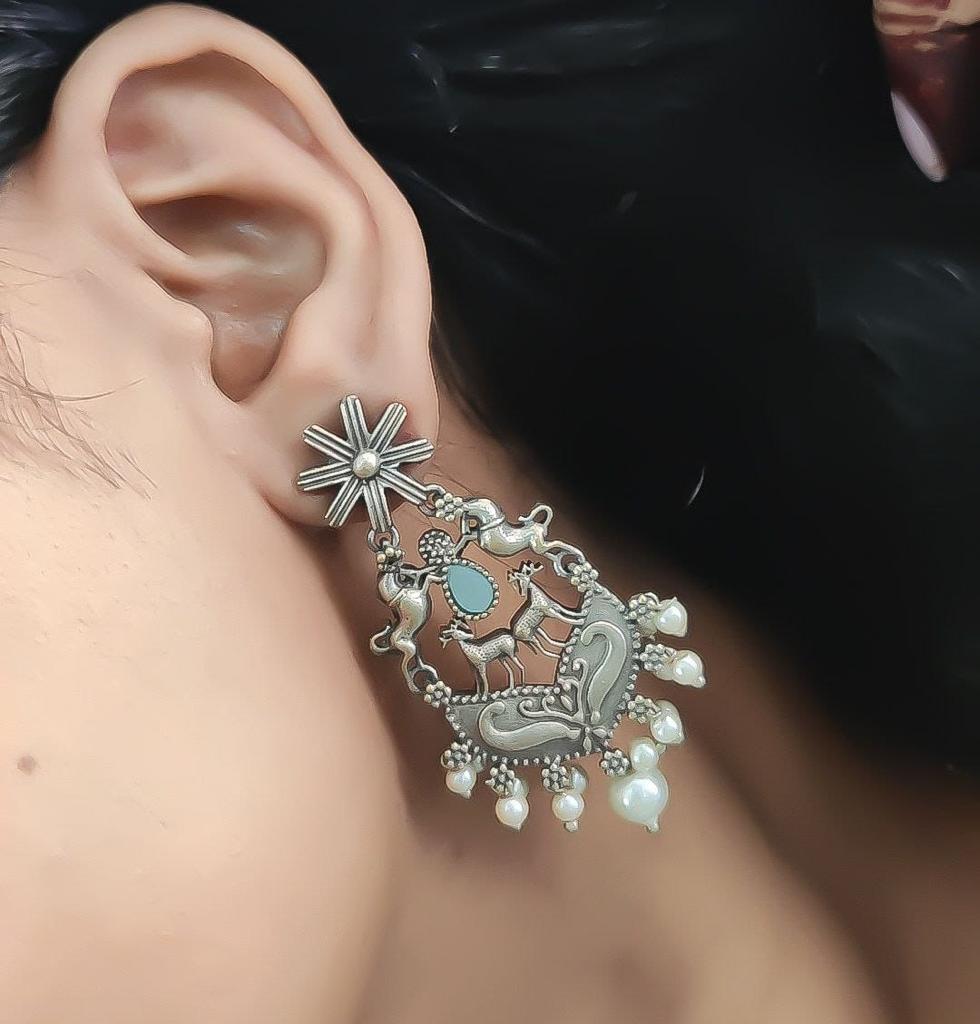 Antique Plated Earrings-27