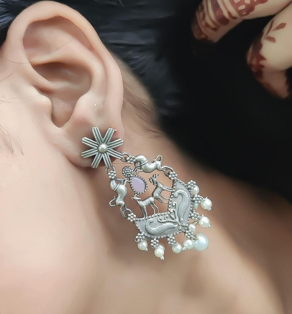 Antique Plated Earrings-29