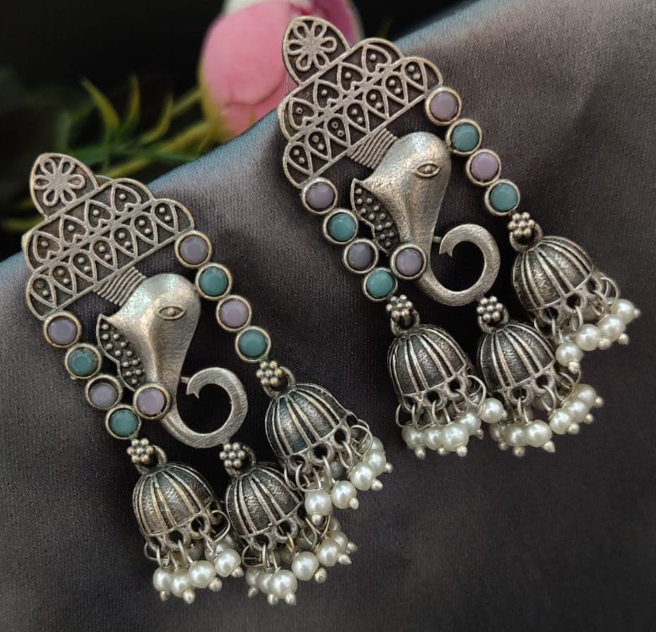 Antique Plated Earrings-6