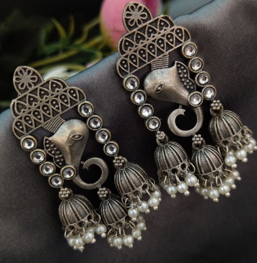 Antique Plated Earrings-7