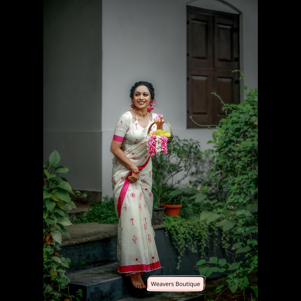 Kerala Cotton Saree With Designs