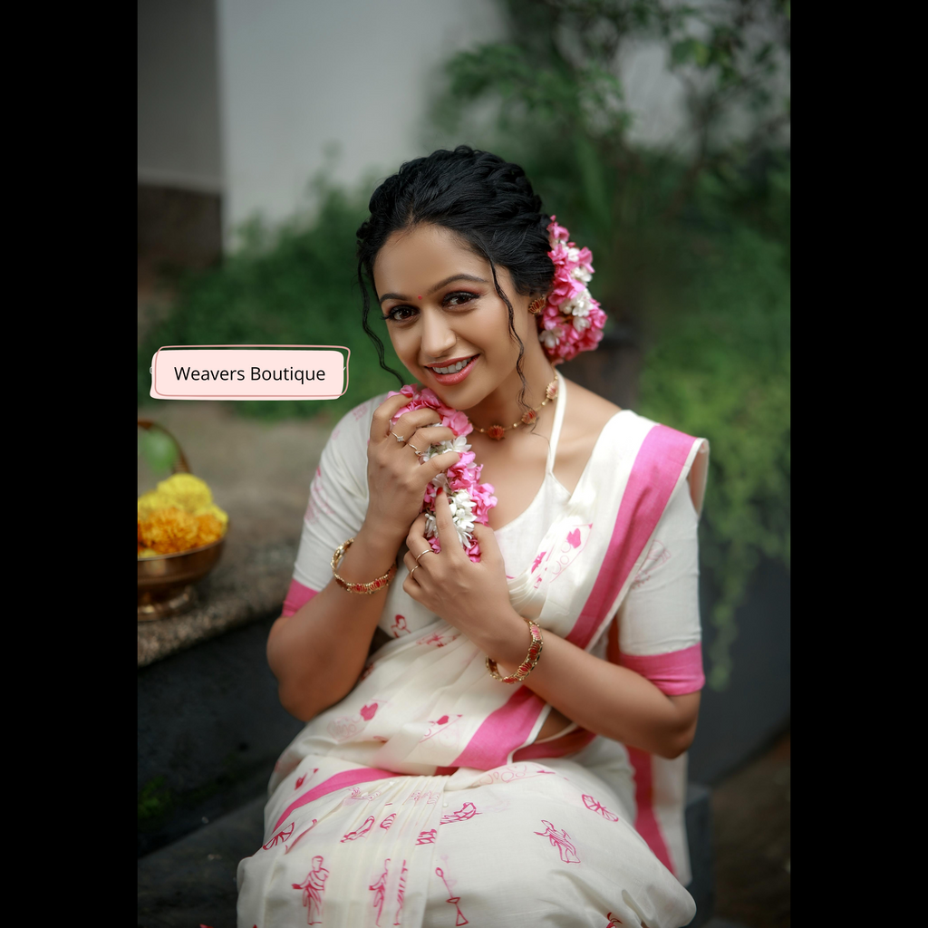 Kerala Cotton Saree With Designs
