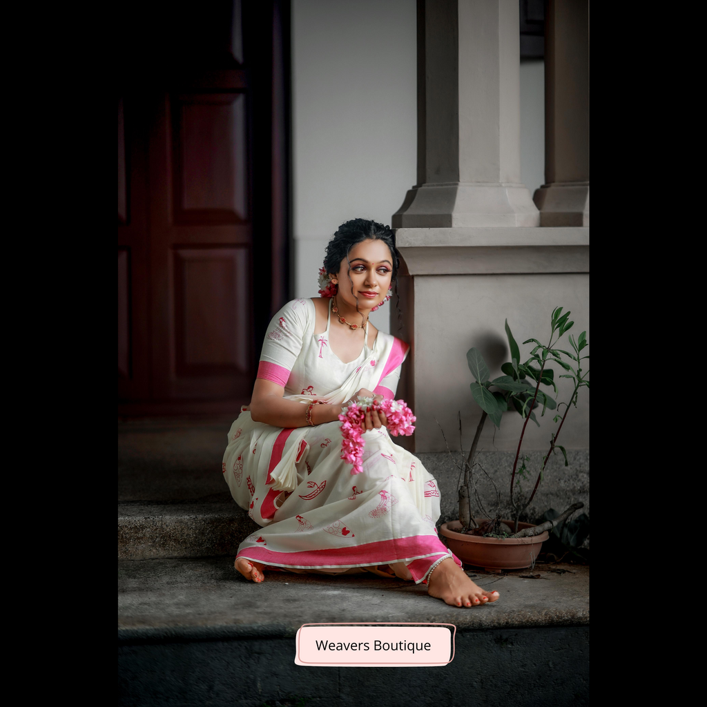 Kerala Cotton Saree With Designs