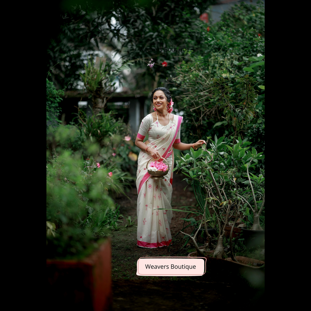 Kerala Cotton Saree With Designs
