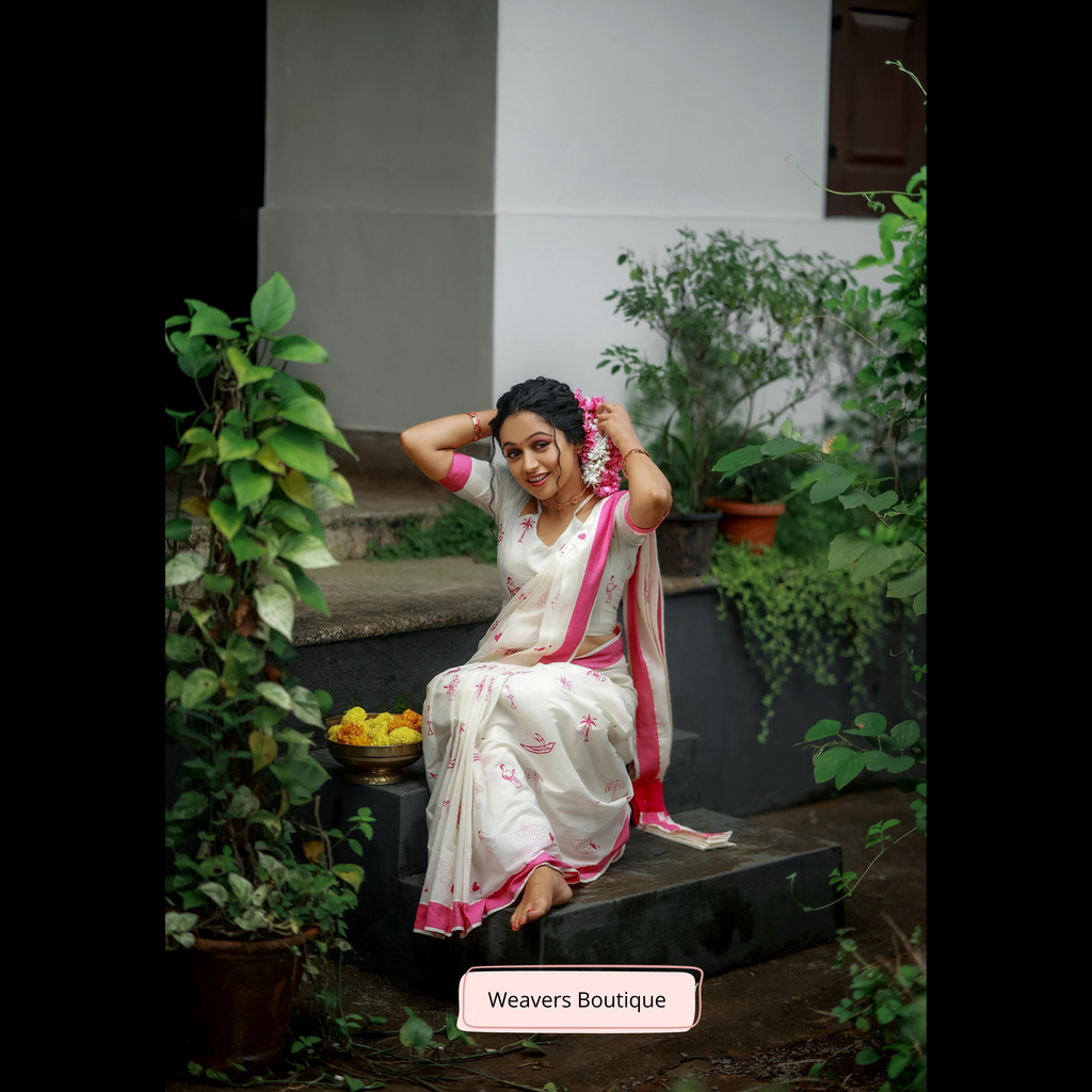 Kerala Cotton Saree With Designs
