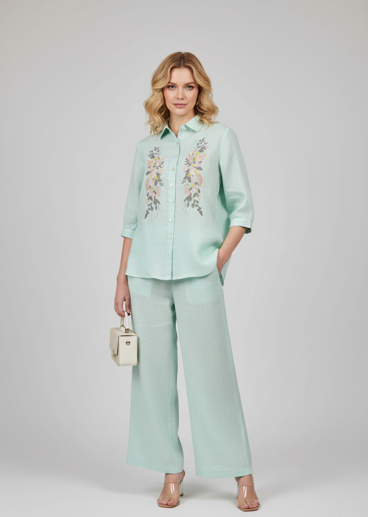 Green Floral Co-ord Set