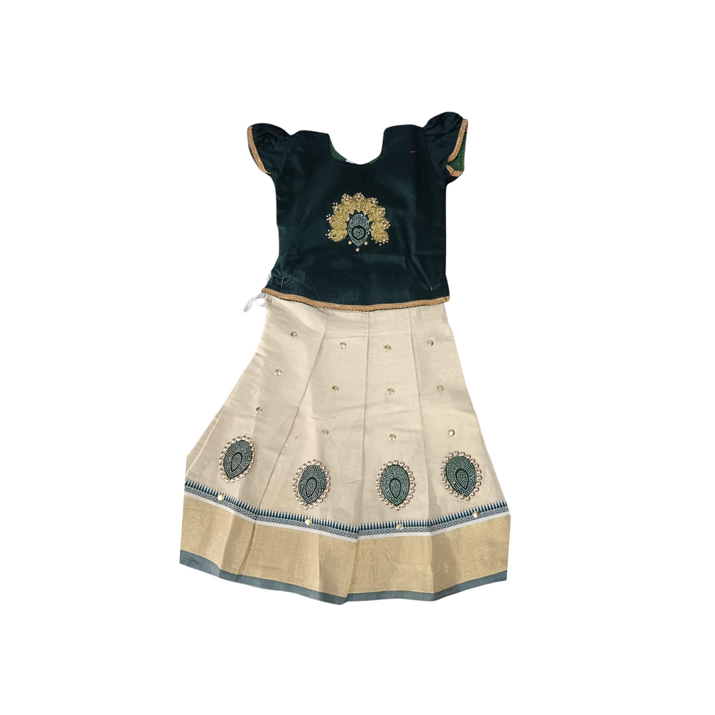 Kerala Girls Ethnic Wear - 3yr - Green