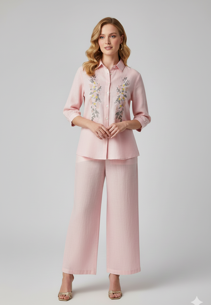 Peach Floral Co-ord Set