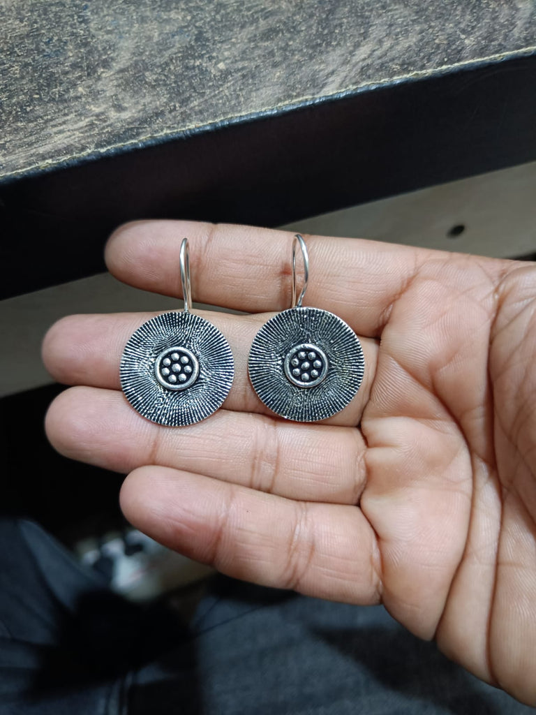 Silver Oxidised Earrings