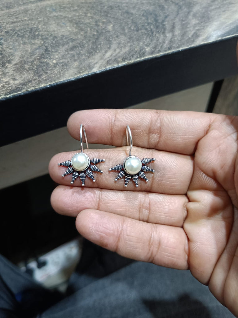 Silver Oxidised Earrings