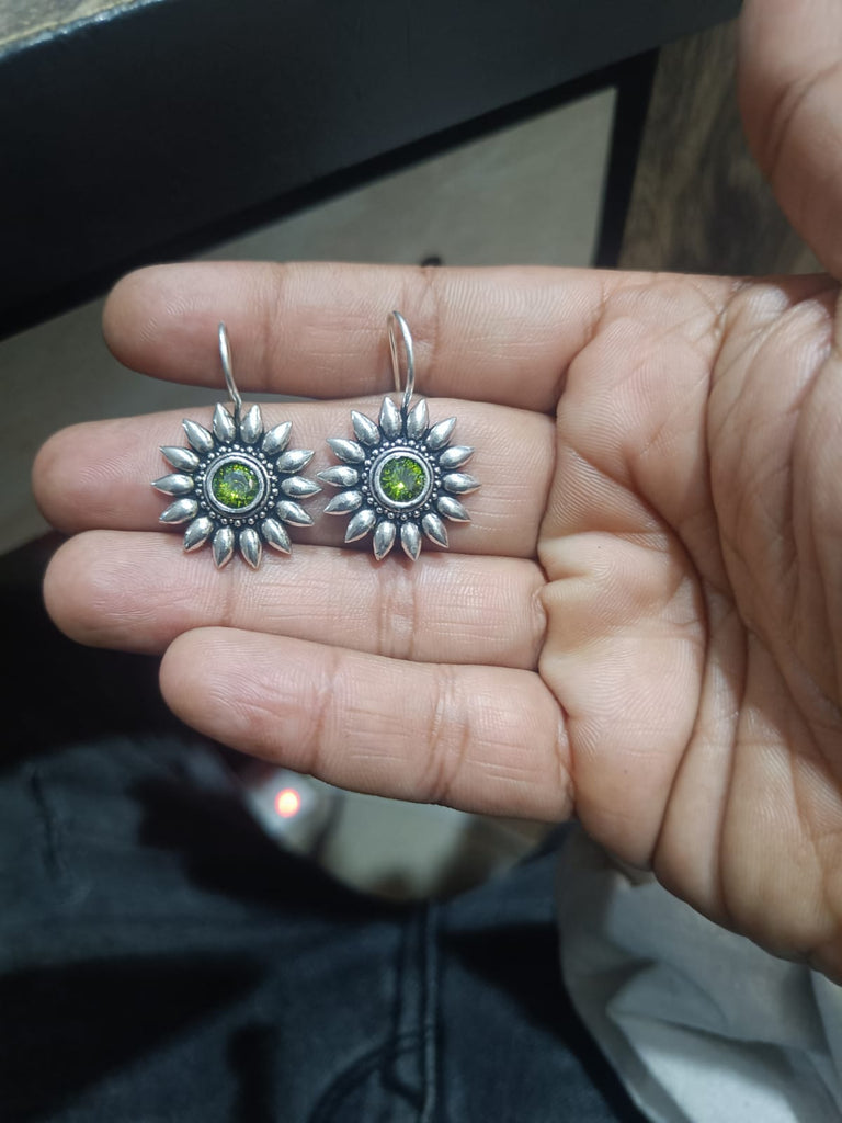 Silver Oxidised Earrings