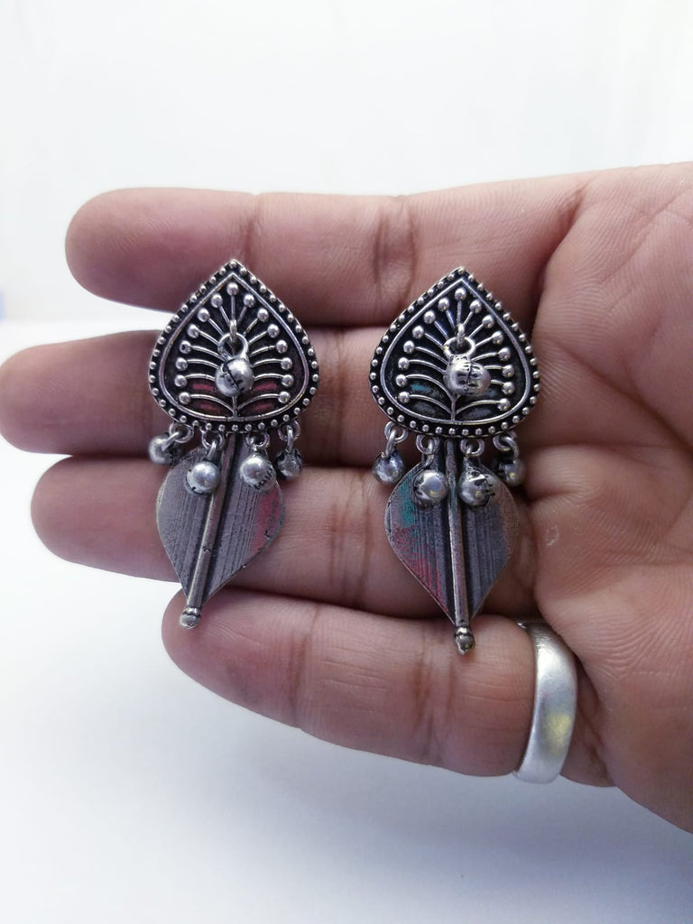 Silver Oxidised Earrings