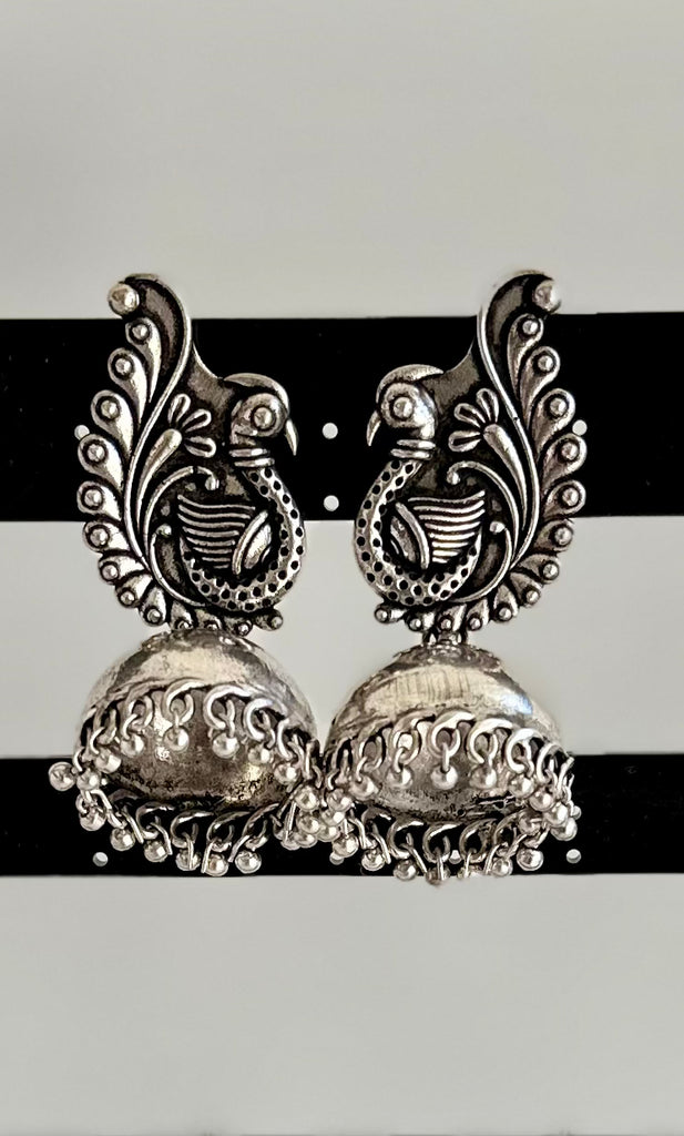 Silver Oxidised Earrings