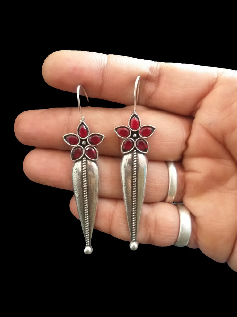 Silver Oxidised Earrings