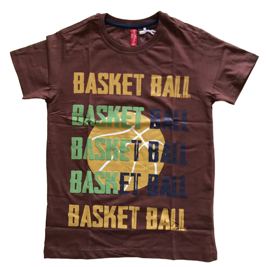 Boys TShirt (Colour: Cherry Mahogany)