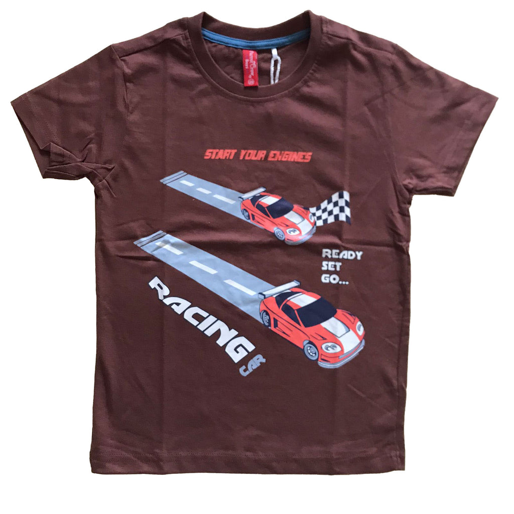 Boys TShirt (Colour: Cherry Mahogany)