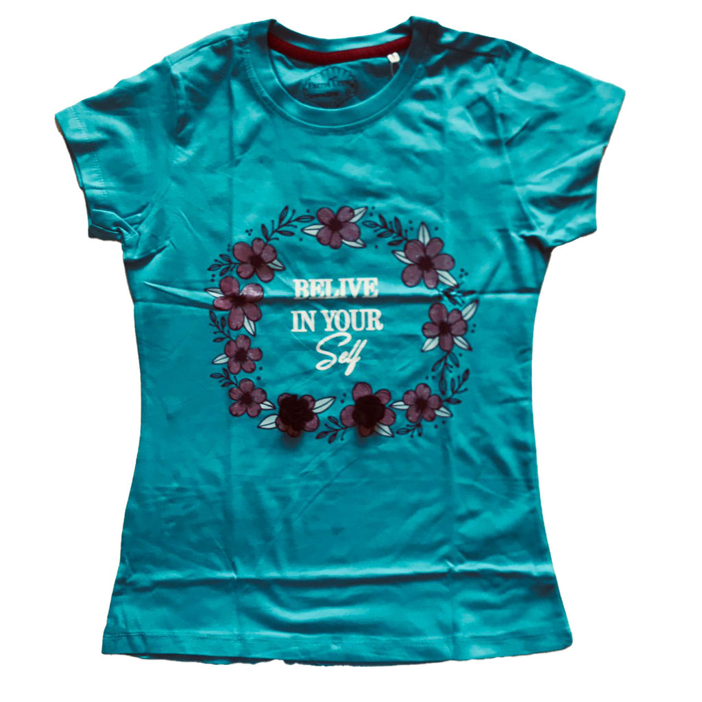 Girls TShirt (Colour: Blue)