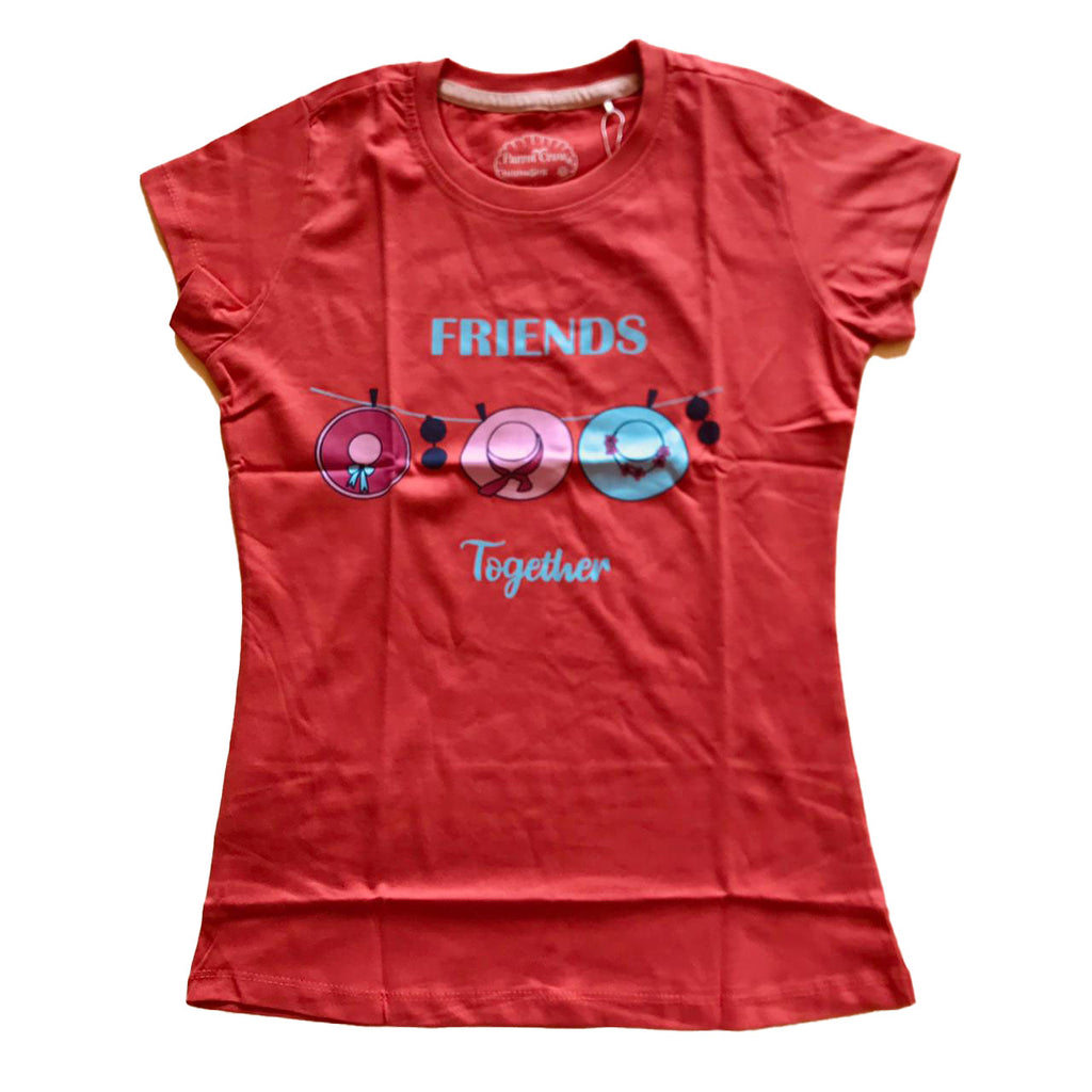 Girls TShirt (Colour: Spiced Corel)