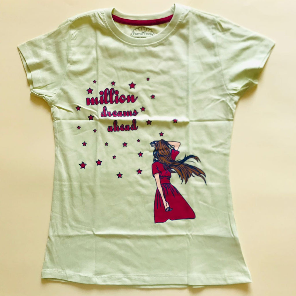 Girls TShirt (Colour: Butter Fly)