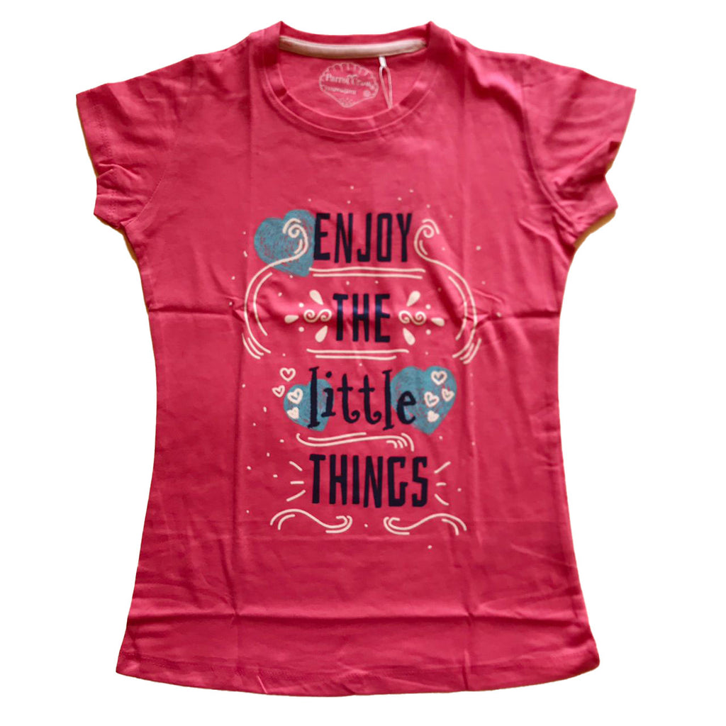 Girls TShirt (Colour: Cameillia Rose)